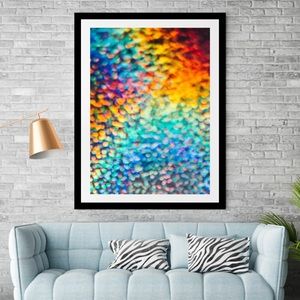 Abstract framed wall art 14x18